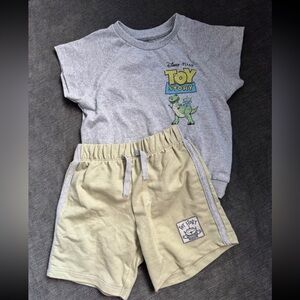 Disney Toy Story Gray and Tan Kids Matching Set